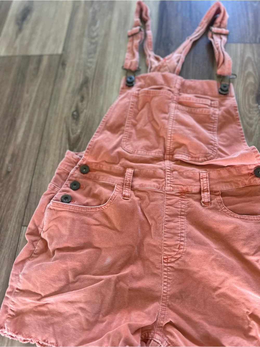 Carve Designs womens Jason Orange Short Overalls size 6